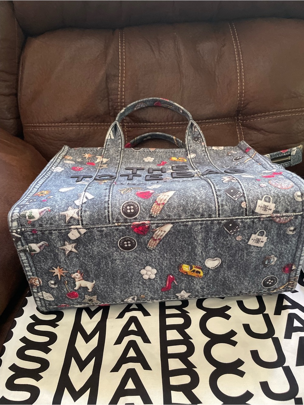 Marc Jacobs Denim Trinket Tote - Picture 2 of 8